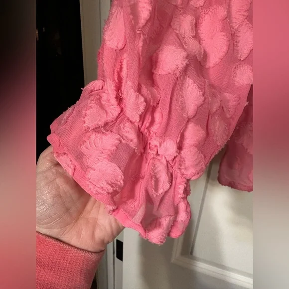 Aratta Pink Blouse with Textured Design - Picture 15 of 16